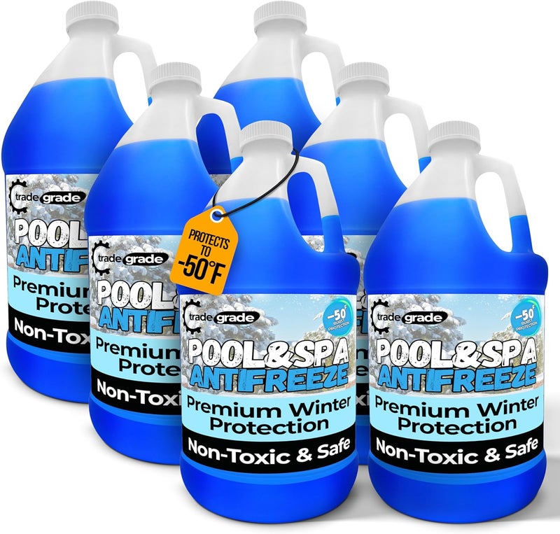 Trade Grade TradeGrade Spa and Pool Antifreeze for Winterizing Inground & Above Ground | 6 Gallon | 50°F Freezing Point Protection - Image 1